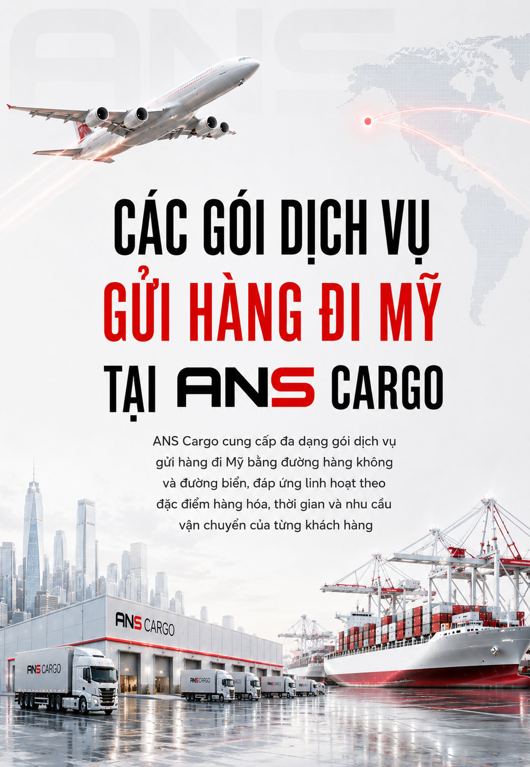 Các gói dịch vụ gửi hàng đi Mỹ
