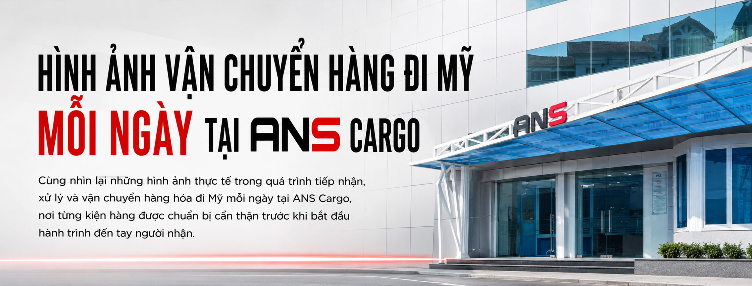 Hình ảnh vận chuyển hàng đi Mỹ mỗi ngày tại ANS Cargo