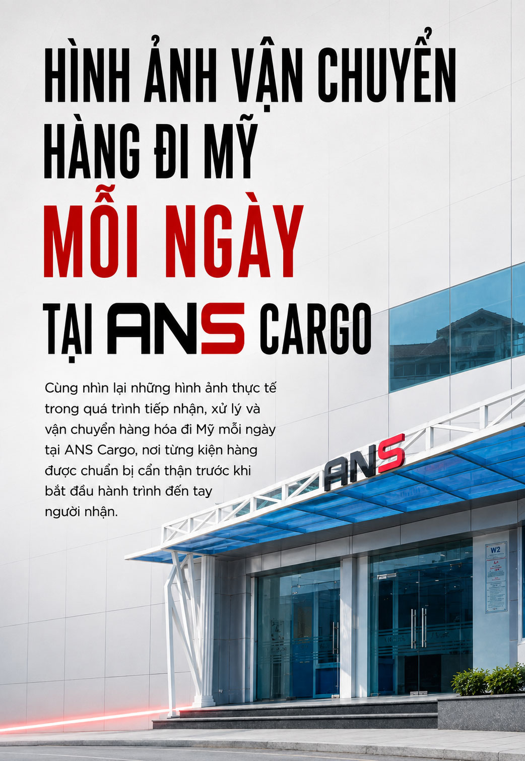Hình ảnh vận chuyển hàng đi Mỹ tại ANS Cargo