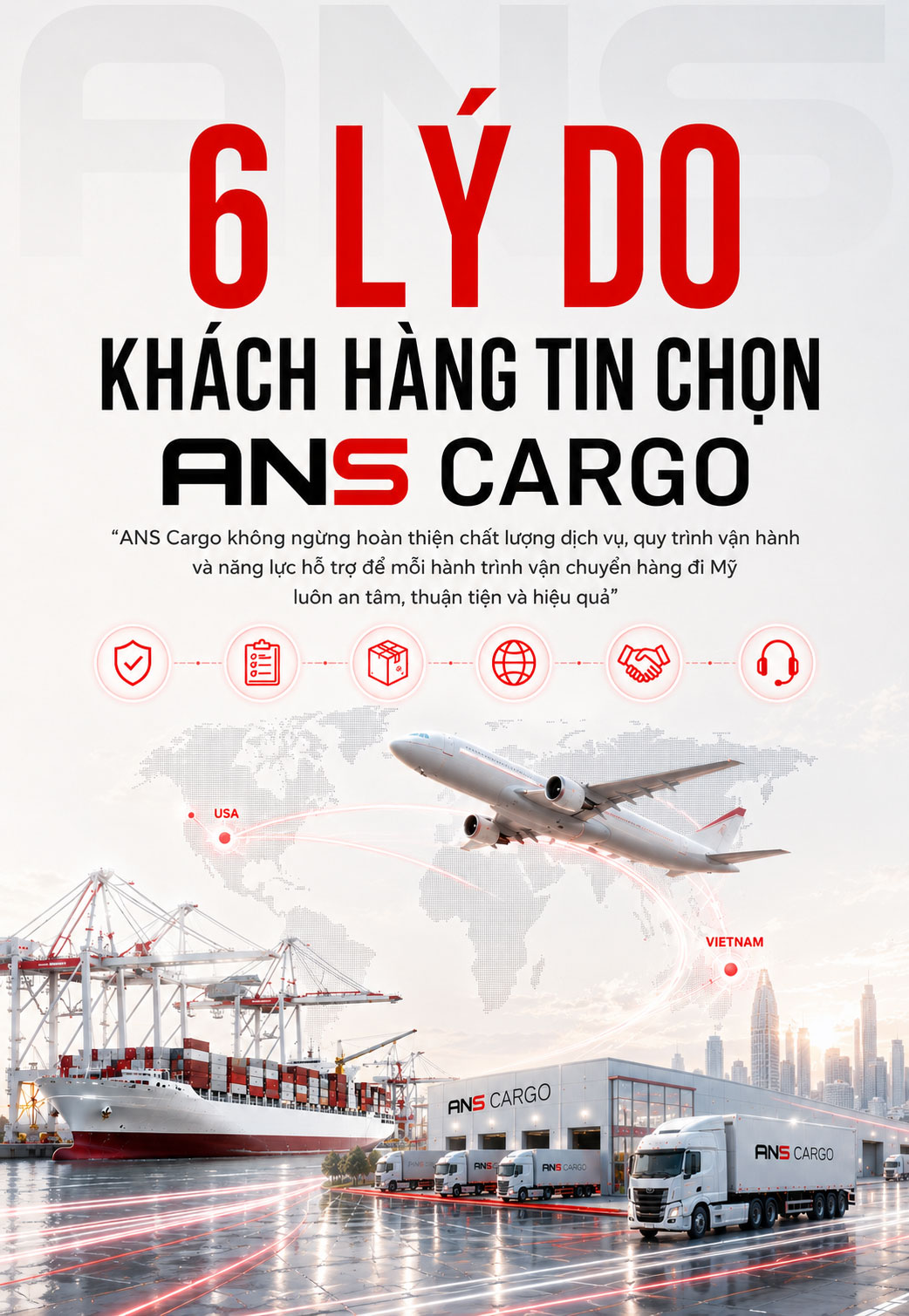 6 lý do khách hàng tin chọn ANS Cargo