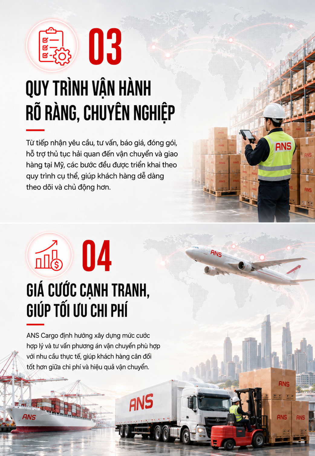 Giá cạnh tranh, an toàn hàng hóa
